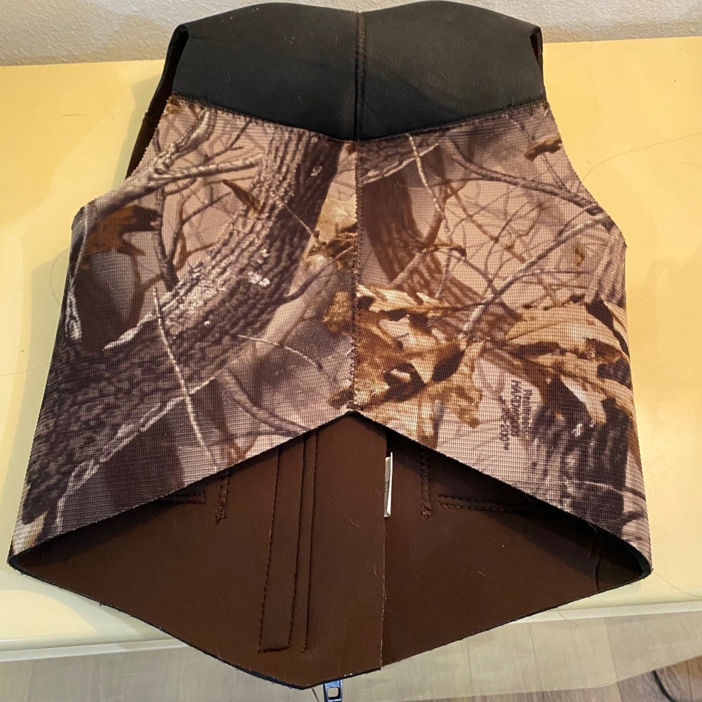 Hodgman Neoprene Camo Ful Zip & Velcro‎ Dog Vest. XXXL.  Style 0200, chest 15" - Picture 7 of 12